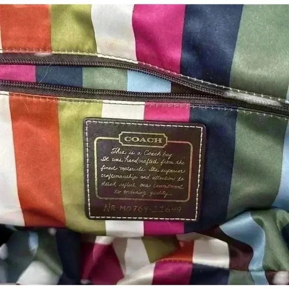 Coach Legacy Luci Dome Satchel Brown Leather Women's‎ Handbag Medium - Picture 4 of 16